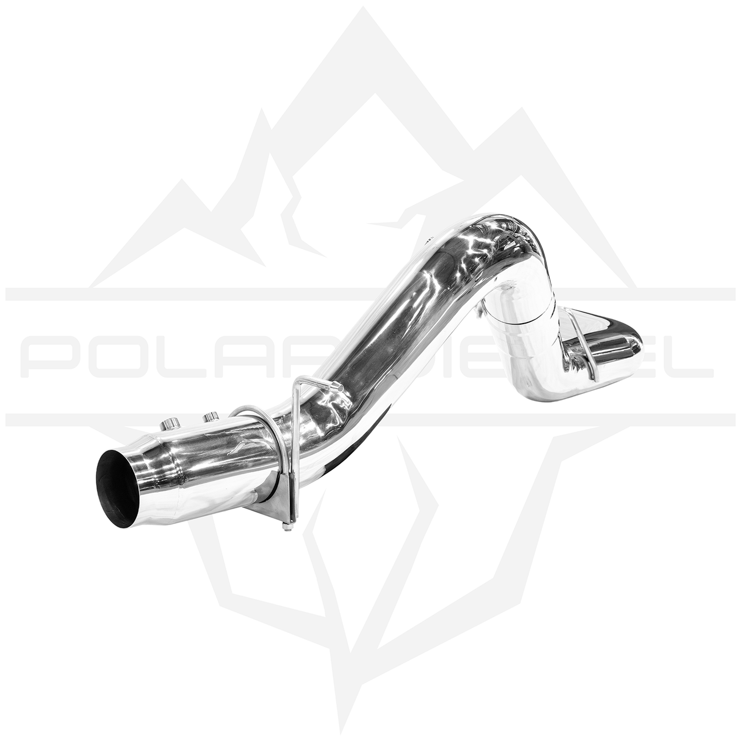 2011-2026 Duramax 6.6L 304SS 5" Polar Polished DPF Back Exhaust