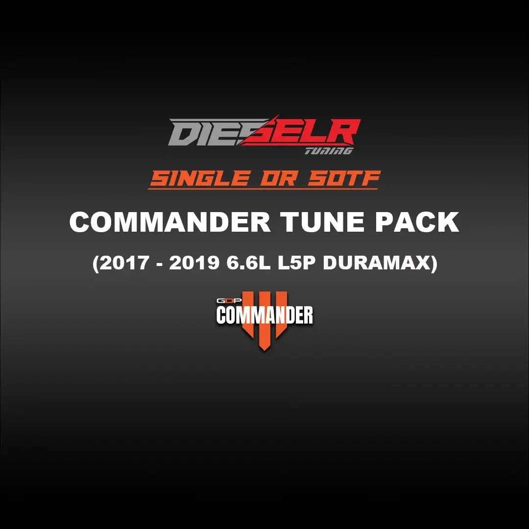 DIESELR Commander Tune Files (2017-2019 Duramax L5P) Tune Files DIESELR Tuning