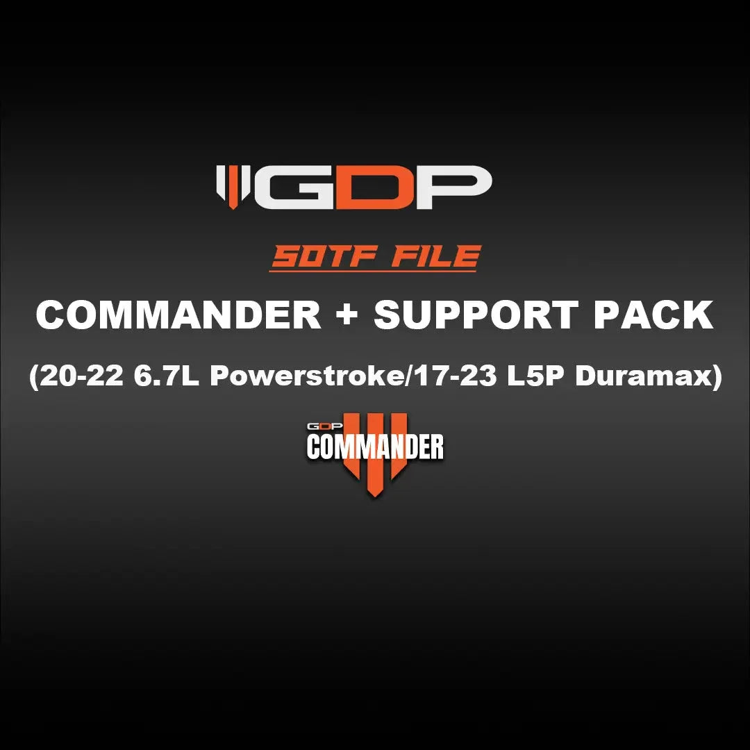 GDP Commander W/GDP SOTF Support Pack (2020+ 6.7L Powerstroke/2017+ Duramax L5P) Commander Tuning Bundle GDP