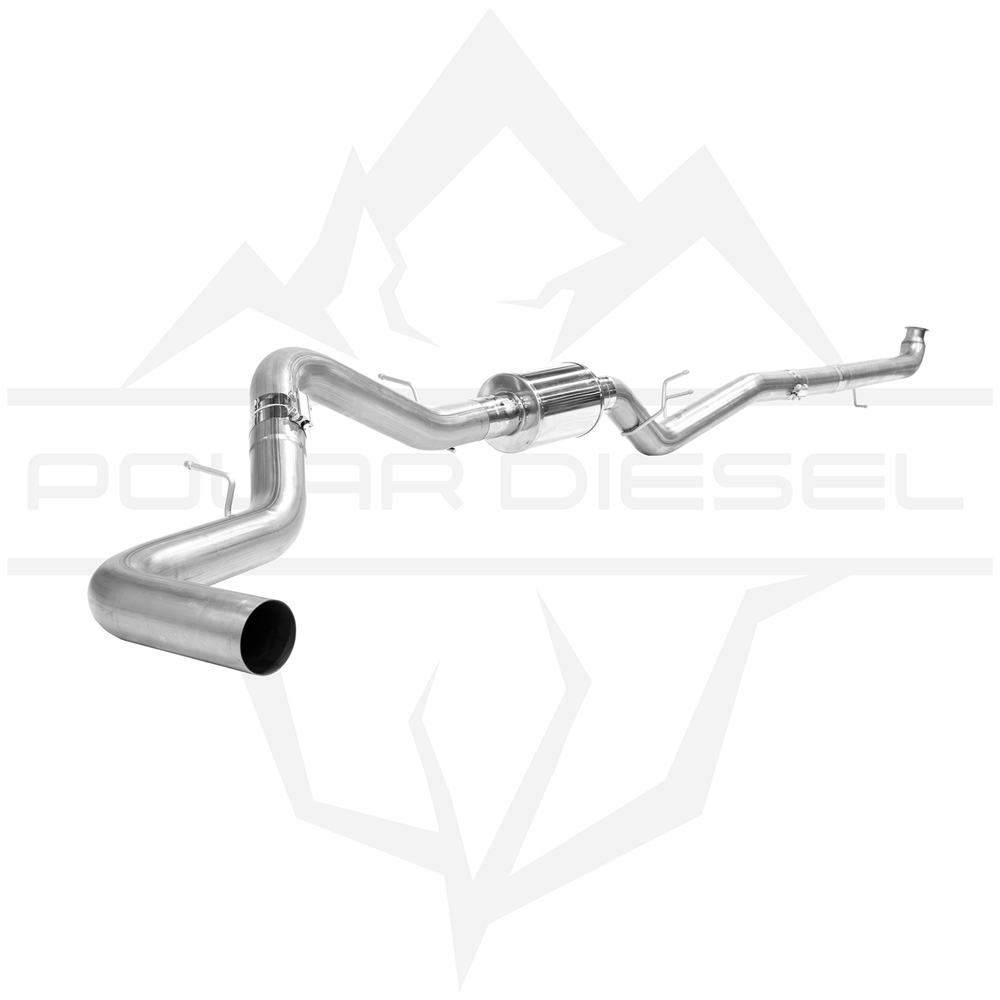 2007.5-2010 Duramax 6.6L 4" Polar Exhaust With Muffler