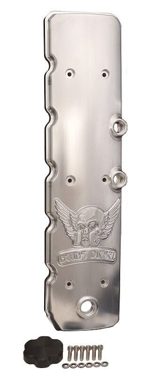 BDP Beans Diesel Performance 06-Present Cummins Billet ROUNDED Top Valve Cover W/Dual CCV Outlets Comes With Oil Cap Cover