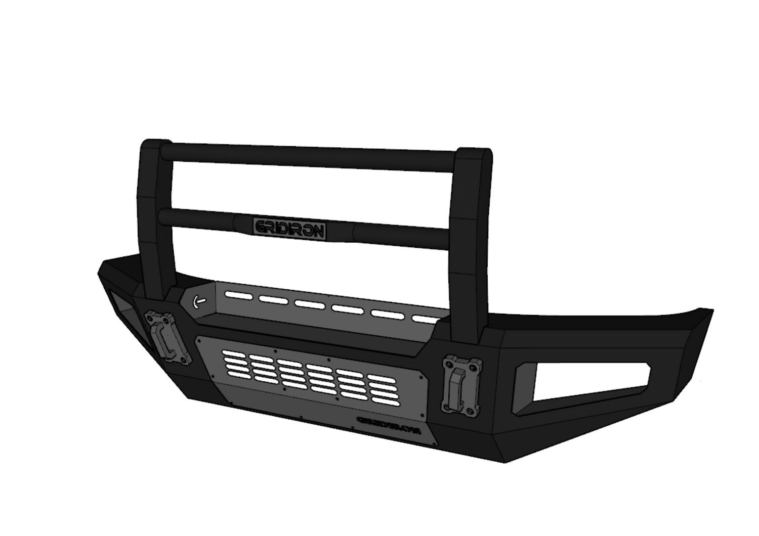 GRIDIRON 20232024 Ford F250/F350 Bull Bar Front Bumper Straight