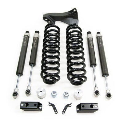 2020-2022 Ford F250/F350/F450 Diesel 4WD 2.5'' Coil Spring Front Lift Kit with Falcon 1.1 Monotube Front and Rear Shocks and Front Track Bar Bracket