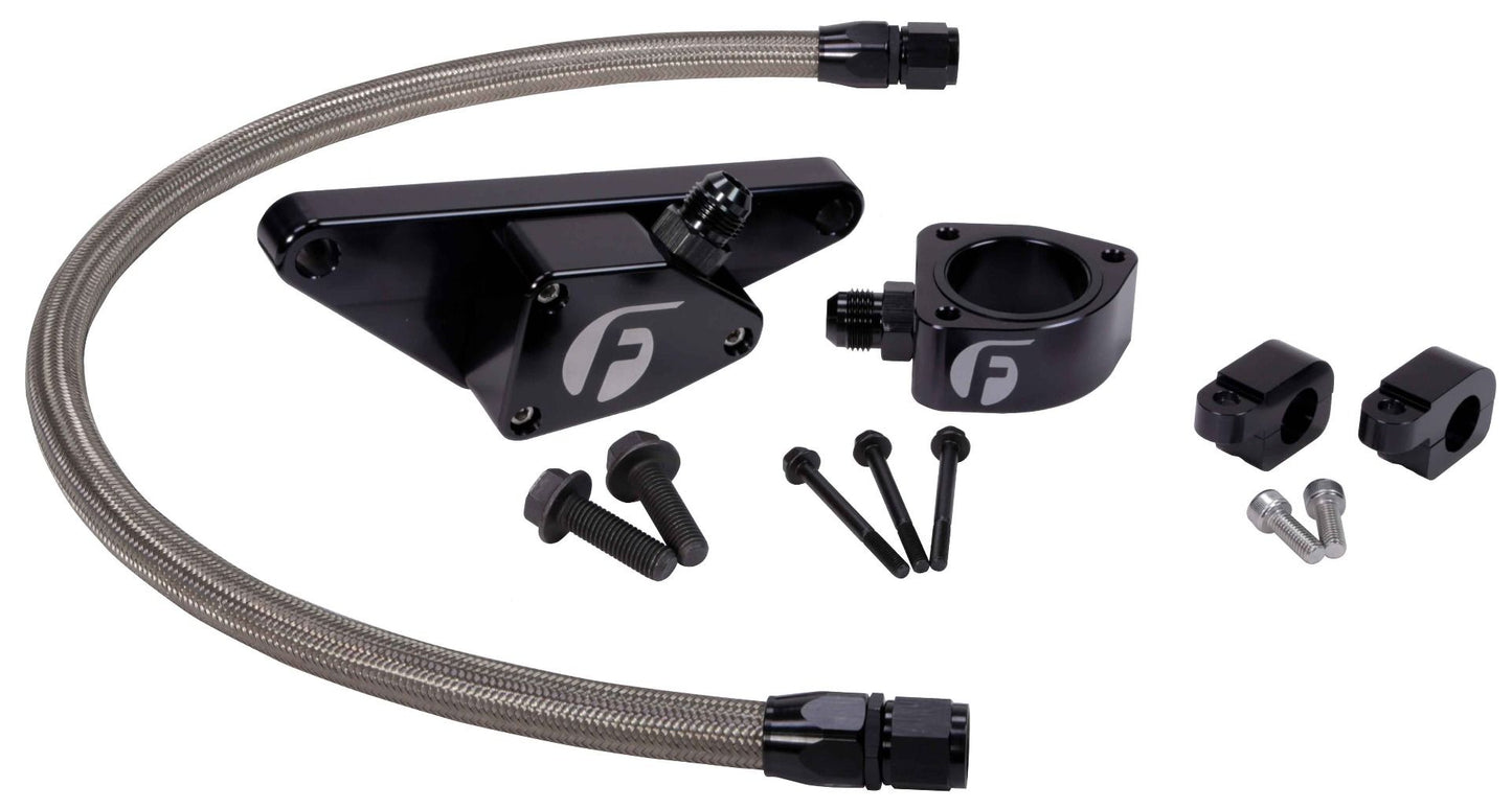 Fleece Coolant Bypass Kit for 2003-2018 Cummins Manual Transmission & 2007.5 to present Non EGR Equipped w/ Stainless Steel Braided Line