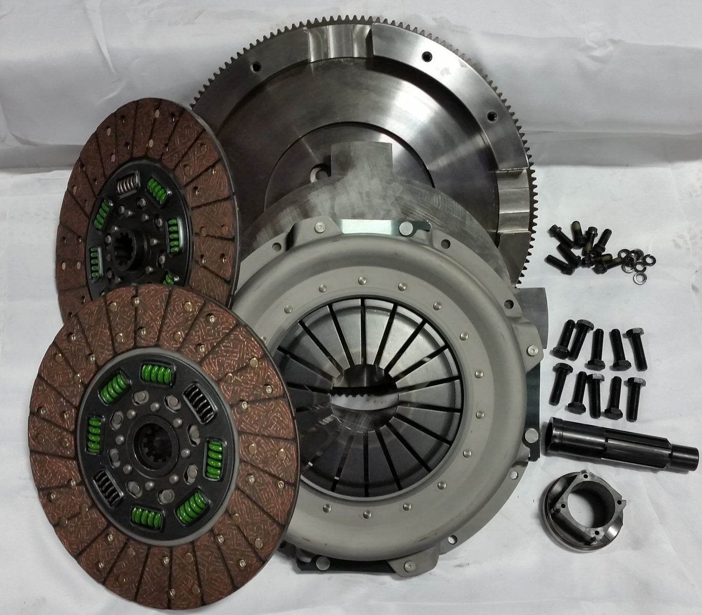 Valair Dual Disc Clutch 12.25" x 1.375" Ford 6.0/6.4 ZF6 Organic Spring Hub Dual Disc