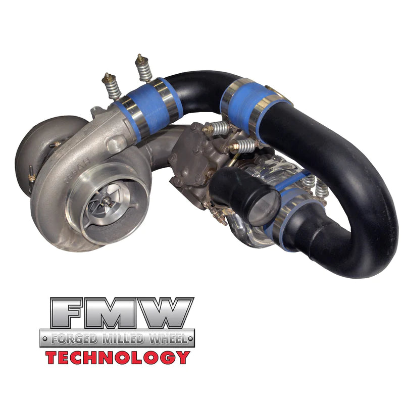RT700 TOW & TRACK TURBO KIT W/FMW BILLET WHEEL ON SECONDARY DODGE 5.9L CUMMINS 1998.5-2002