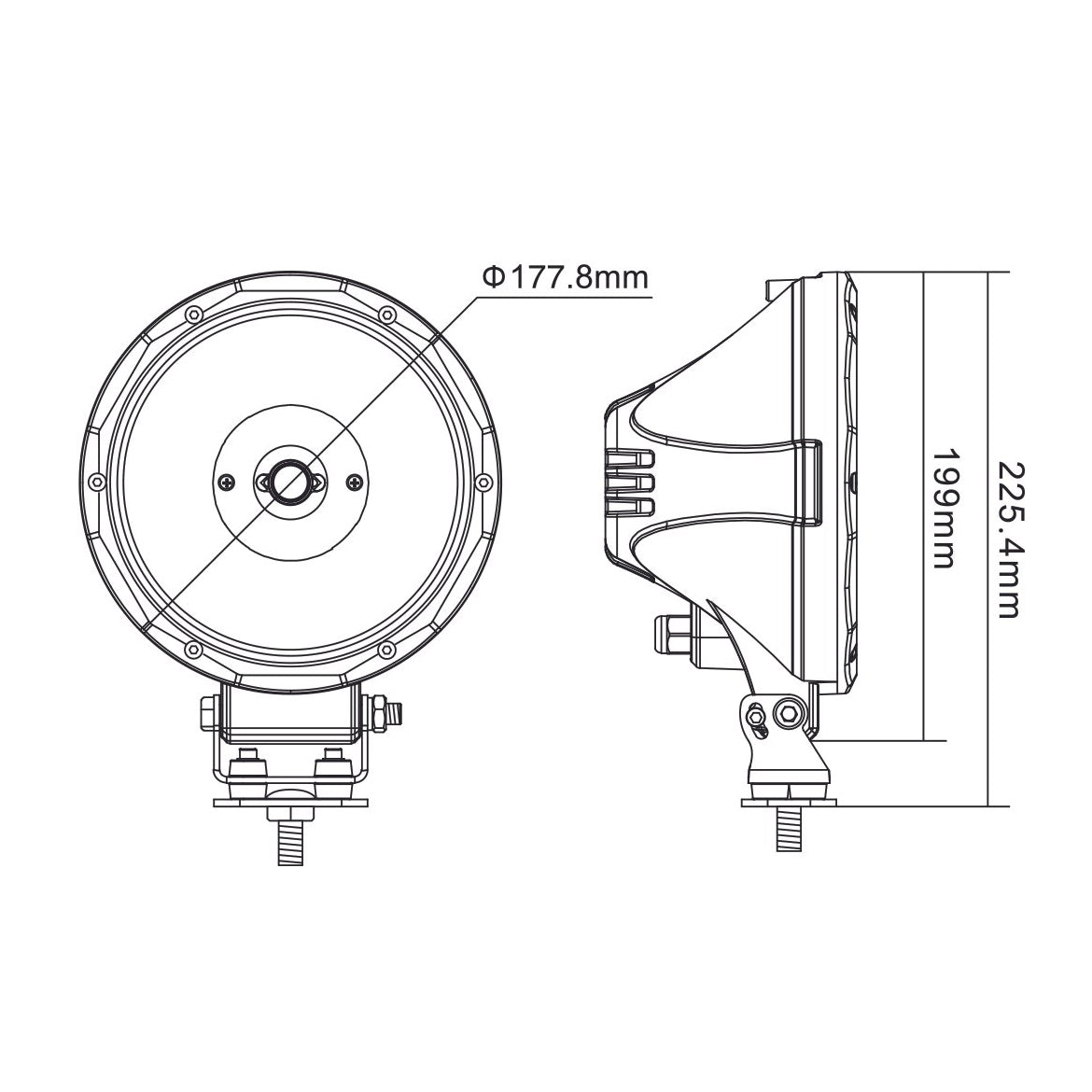 7" Street Legal LED- DOT Compliant Driving Light 10-20070