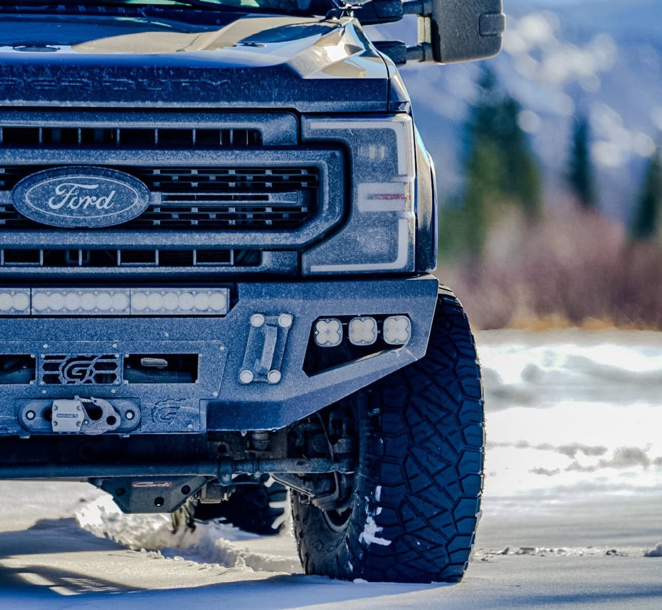 GRIDIRON 2017-2022 Ford F250-F550 Base Winch Front Bumper