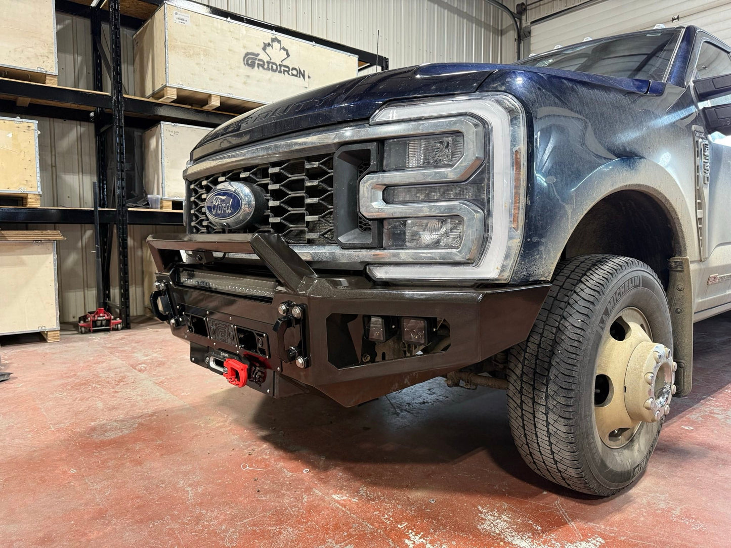 GRIDIRON 2023-2026 Ford F250-F550 Prerunner Winch Front Bumper