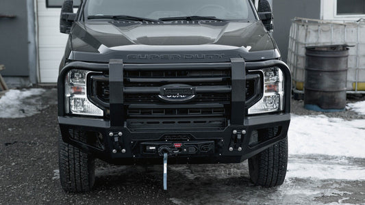 GRIDIRON 2017-2022 Ford F250/F350 Full Tube Winch Front Bumper