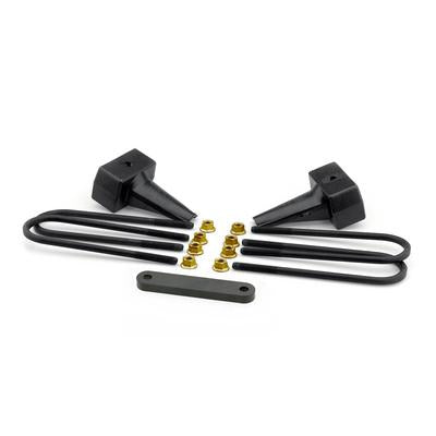 2011-2016 Ford F250/F350/F450 RWD, 4WD 4'' Flat Rear Block Kit with Carrier Bearing Spacer for 2 Piece Drive Shaft
