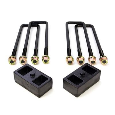 2011-2022 Chevrolet/GMC 2500/3500HD RWD, 4WD 2'' Rear Block Kit for use with Factory Top Overloads