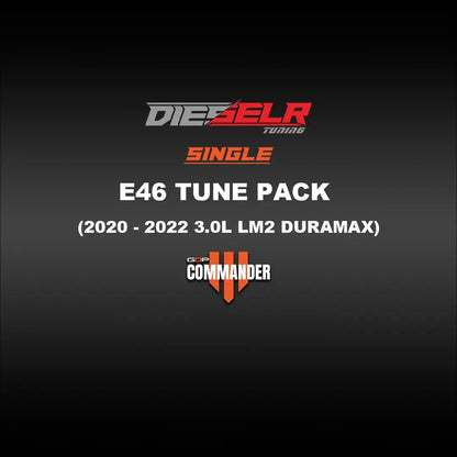 DIESELR Commander E46 Tune Files (2020-2022 Duramax LM2 3.0L) Tune Files DIESELR Tuning