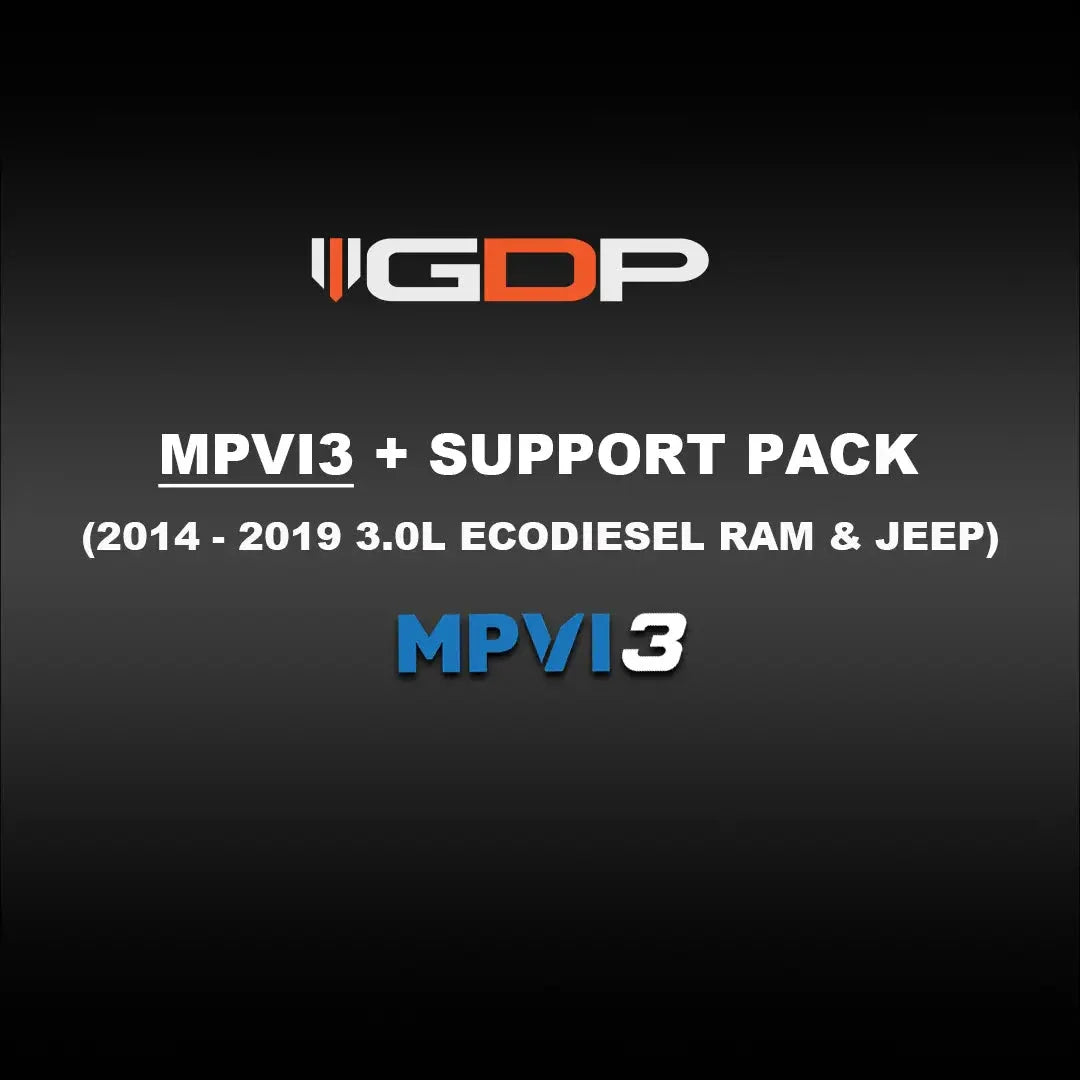 MPVI3 w/GDP Support Pack & 4 Credits (14-19 3.0L EcoDiesel 1500/14-18 Jeep 3.0L EcoDiesel) Tuning Bundle GDP