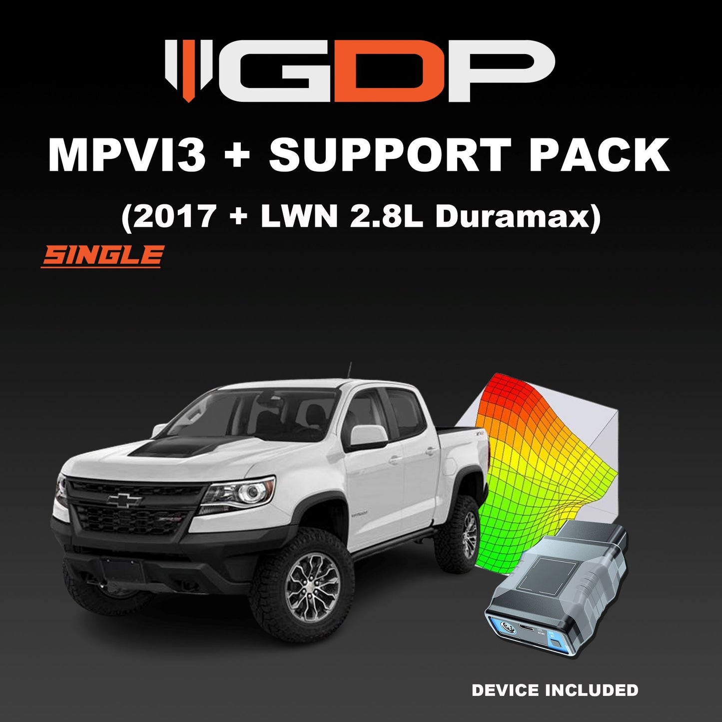 MPVI3 w/GDP Support Pack (17-22 Chevy Colorado/GMC Canyon 2.8L Duramax) Tune Package GDP 