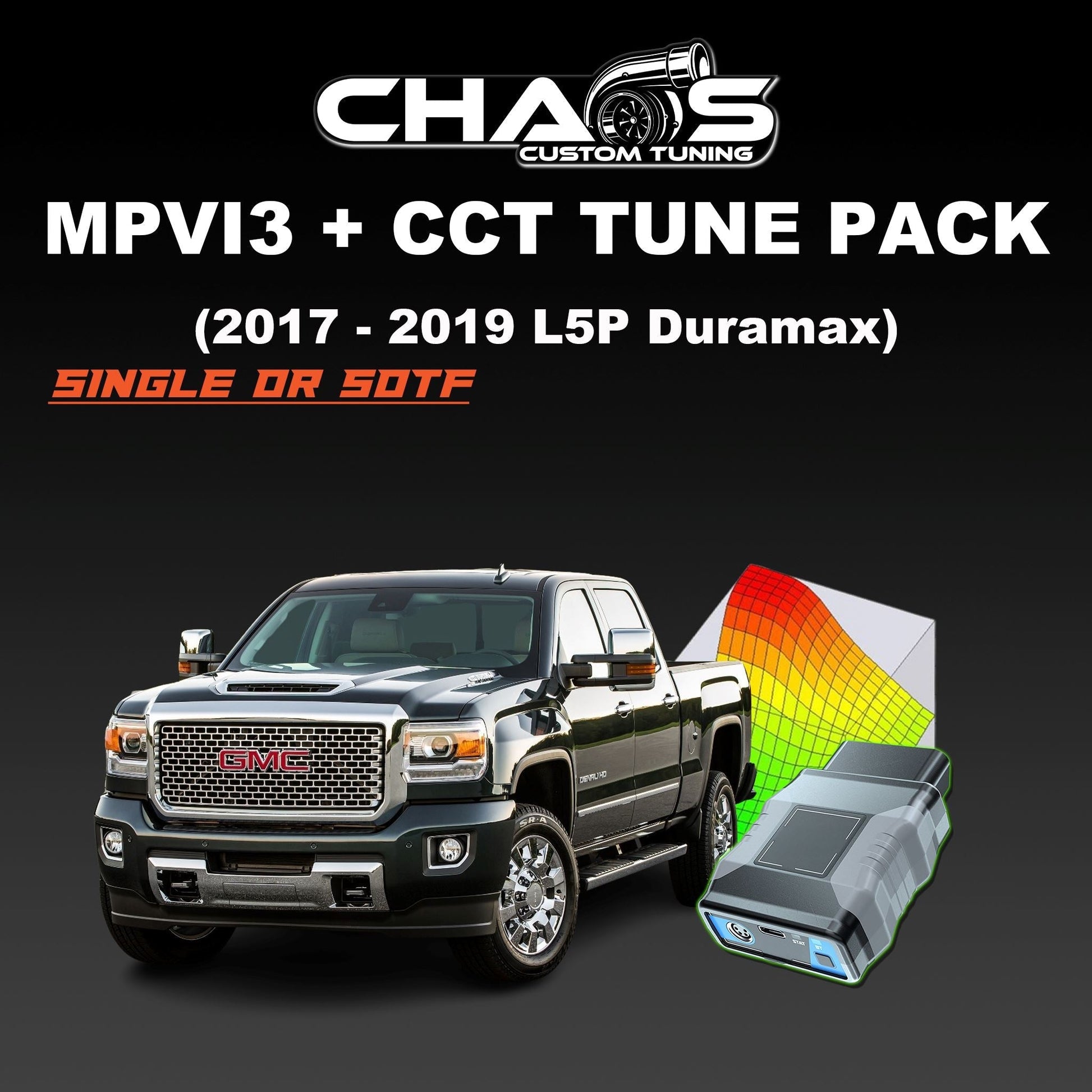 MPVI3 with CCT Tune Files (2017-2019 Duramax L5P 6.6L) Tune Files Chaos Custom Tuning 