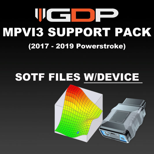 MPVI3 w/GDP SOTF Support Pack (17-19 Ford 6.7L Powerstroke) Tune Package GDP 