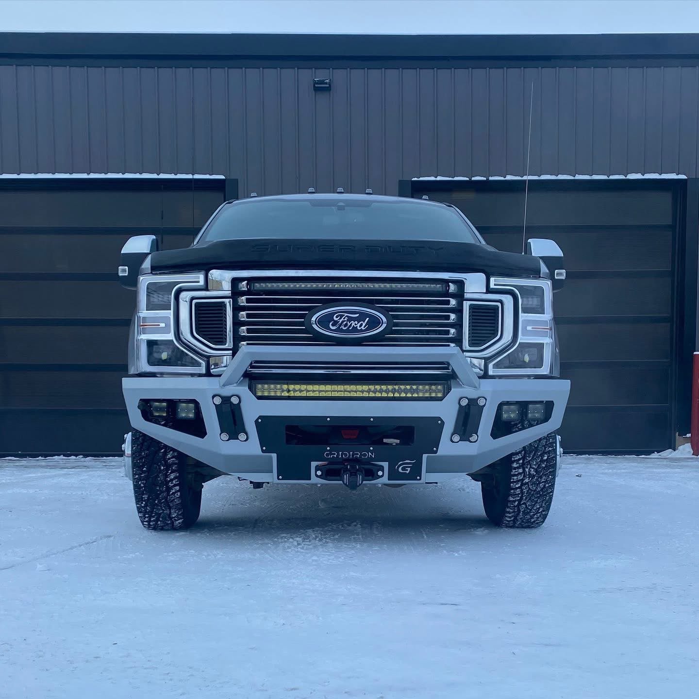 GRIDIRON 2017-2022 Ford F250-F550 Prerunner Winch Front Bumper