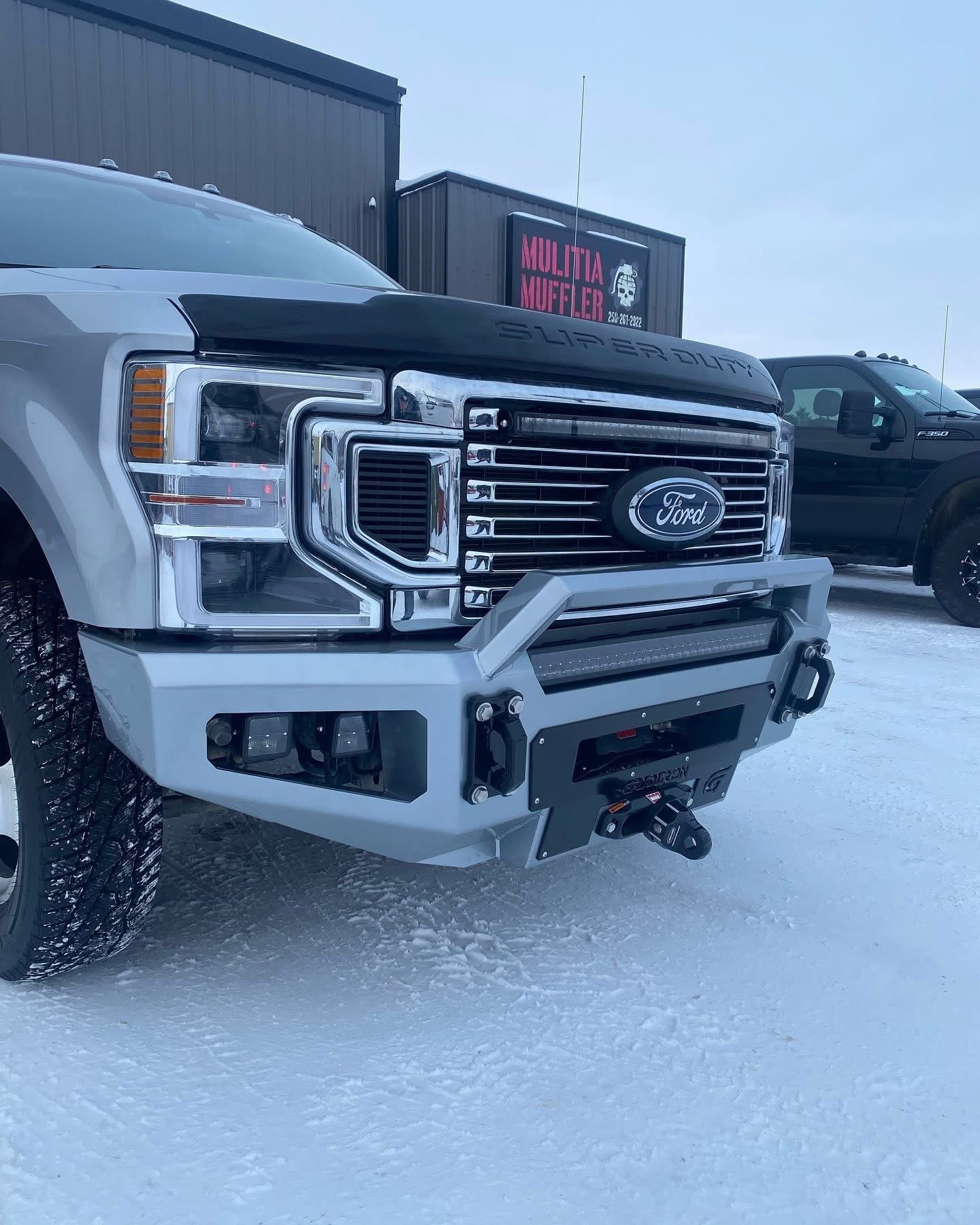 GRIDIRON 2017-2022 Ford F250-F550 Prerunner Winch Front Bumper