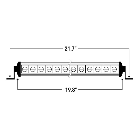 20" Single Row Curved LED Light Bar - SRX20 10-10017