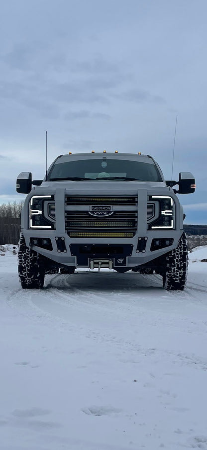 GRIDIRON 2017-2022 Ford F250-F550 Full Tube Winch Front Bumper
