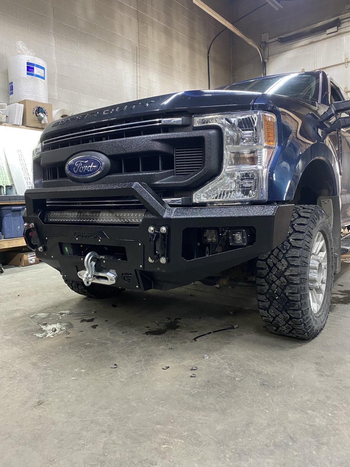 GRIDIRON 2017-2022 Ford F250-F550 Prerunner Winch Front Bumper