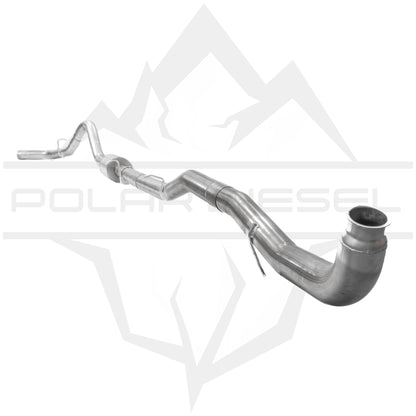 2011-2016 Duramax 6.6L 4" Polar Exhaust With Muffler