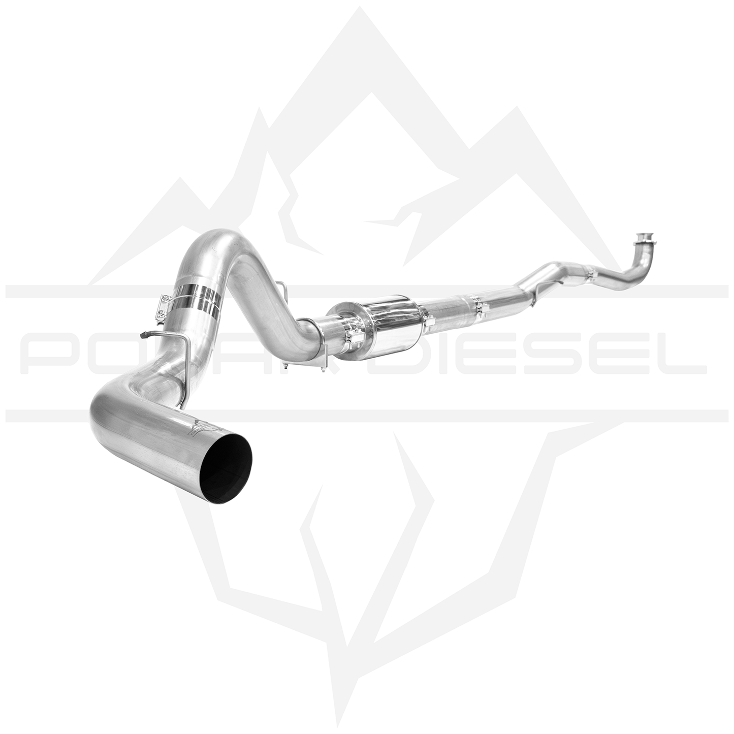 2017-2025 Duramax 6.6L 304SS 5" Polar Exhaust With Muffler