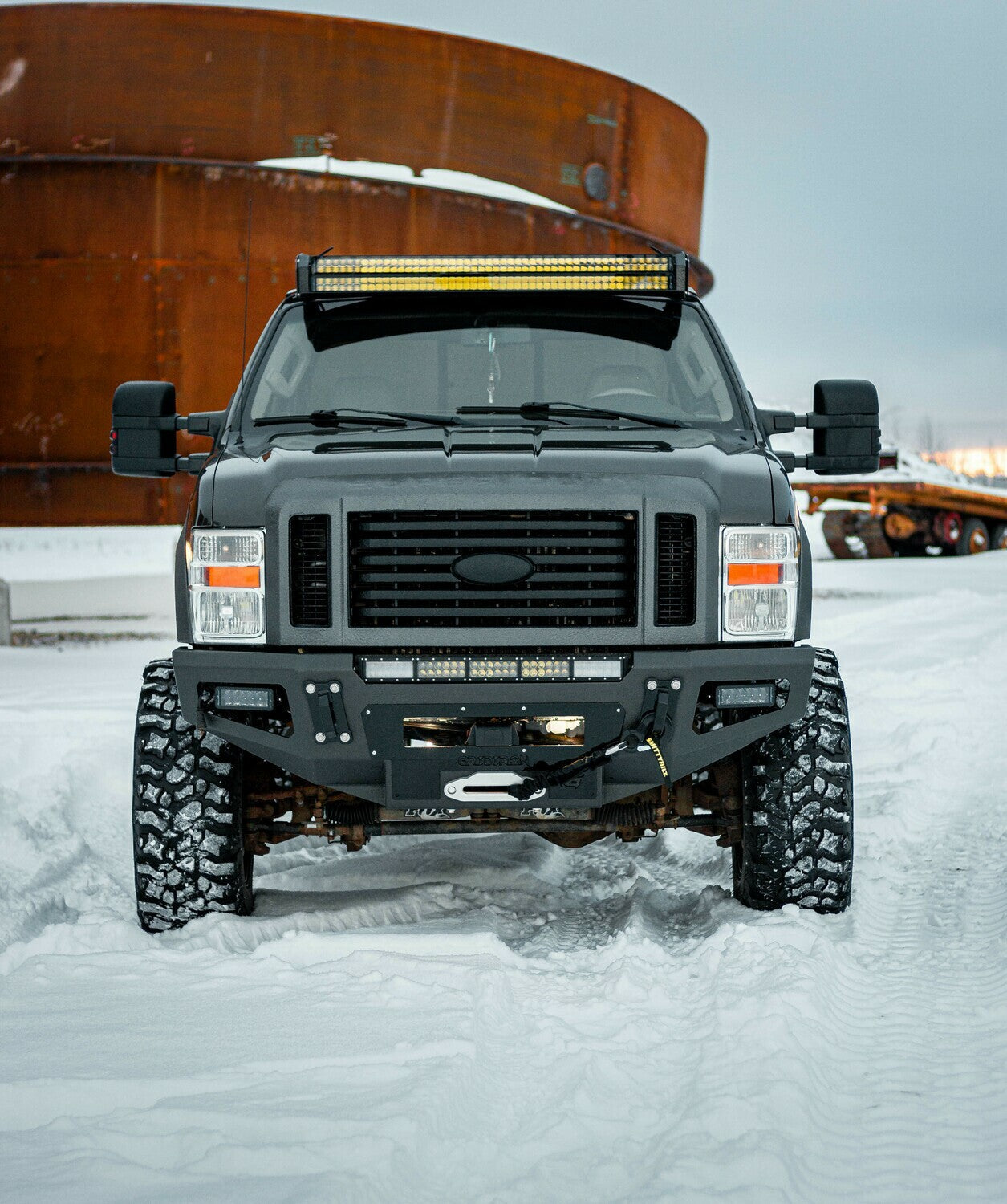 GRIDIRON 2008-2010 Ford F250/F350 Base Winch Front Bumper