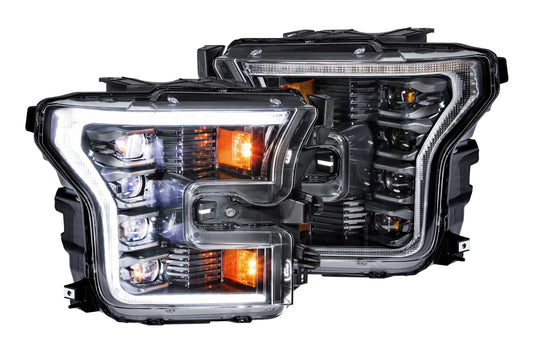 XB LED Headlights: Ford F150 (15-17) (Pair / ASM / White DRL) (Gen 2)