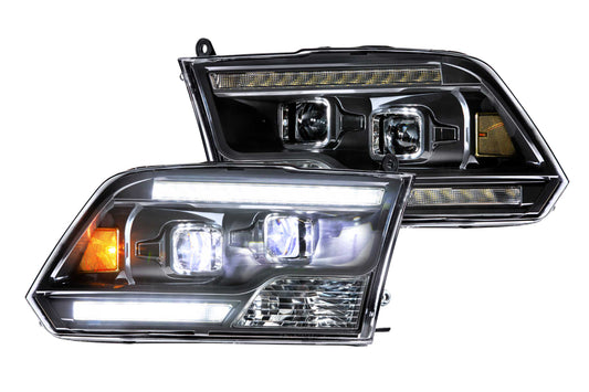XB Hybrid LED Headlights: Dodge Ram (09-18) (Pair / ASM)