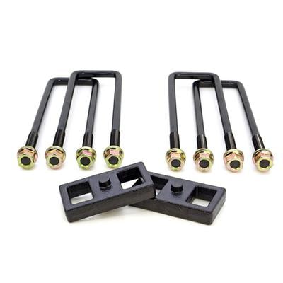 2011-2022 Chevrolet/GMC 2500/3500HD RWD, 4WD 1'' Rear Block Kit for use with Factory Top Overloads