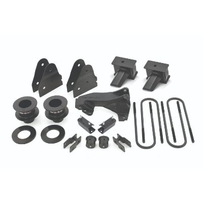 2017-2019 Ford F350 4WD DRW 3.5'' SST Lift Kit with 4'' Flat Blocks for 2 Piece Drive Shaft without Shocks