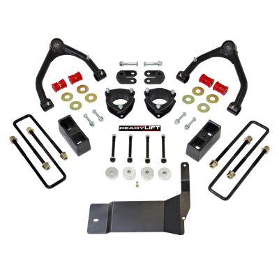 2014-2018 Chevrolet/GMC 1500 RWD, 4WD 4'' SST Lift Kit with Upper Control Arms for Aluminum or Stamped Steel OE Upper Control Arms without Shocks