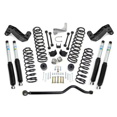 2017-2018 Jeep JK 4WD 4'' Coil Spring Kit with Adjustable Track Bar, Caster Correction Bracket, Exhaust Spacer with Bilstein Shocks