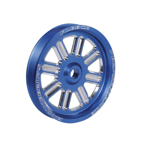 Fleece Spoke Design Cummins Dual Pump Pulley (Blue)