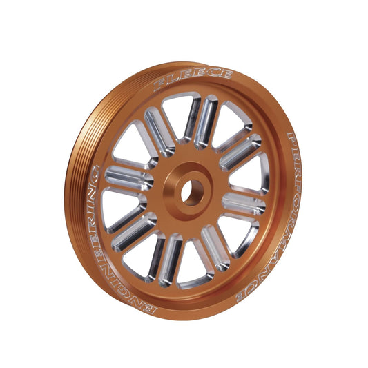 Fleece Spoke Design Cummins Dual Pump Pulley (Orange)