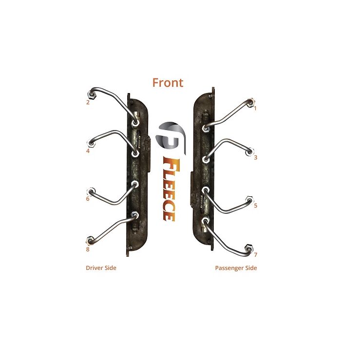LB7 Duramax Injection Lines Complete Set (8)
