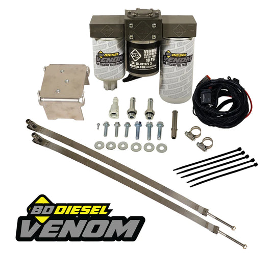 VENOM DURAMAX FUEL LIFT PUMP C/W FILTER & SEPARATOR CHEVY 6.6L DURAMAX 2011-2016