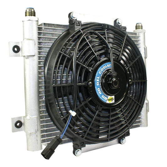 XTRUDE TRANSMISSION COOLER WITH FAN 10 JIC MALE CONNECTION